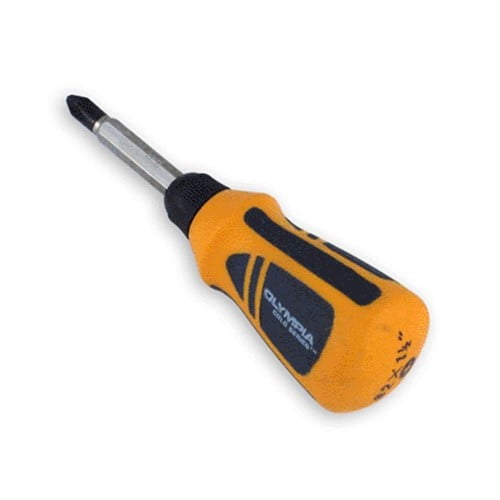 22-521 1/4 X 1-1/2 Inches Olympia Tools Gold Series StubX Screwdriver Slotted 22-521 1/4 X 1-1/2 Inches Olympia Tools Gold Series StubX Screwdriver Slotted